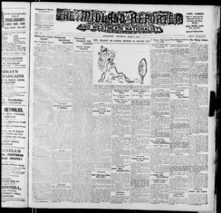 cover page of Midland Reporter and Westmeath Nationalist published on April 1, 1937