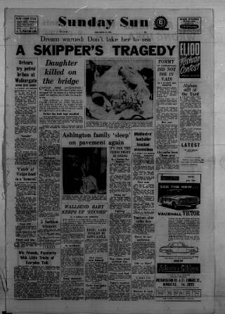 cover page of Sunday Sun (Newcastle) published on September 24, 1961