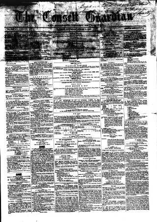 cover page of Consett Guardian published on August 2, 1862