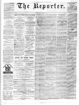 cover page of The Reporter (Stirling) published on November 5, 1881