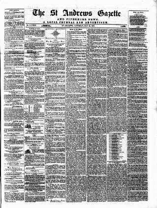 cover page of St. Andrews Gazette and Fifeshire News published on May 22, 1875