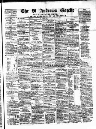 cover page of St. Andrews Gazette and Fifeshire News published on August 2, 1879