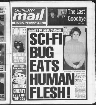 cover page of Sunday Mail (Glasgow) published on May 22, 1994