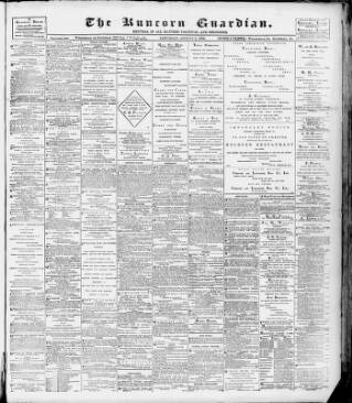 cover page of Runcorn Guardian published on August 2, 1902