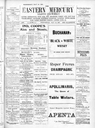 cover page of Eastern Mercury published on May 22, 1907