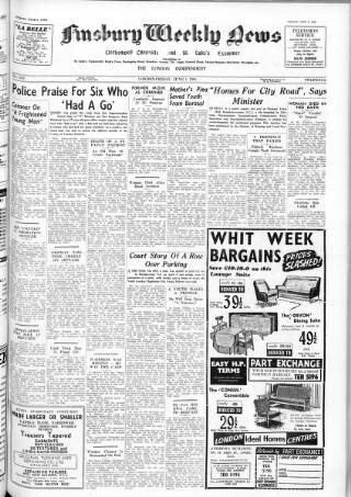 cover page of Finsbury Weekly News and Chronicle published on June 4, 1965