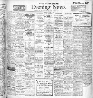 cover page of Yorkshire Evening News published on April 1, 1907