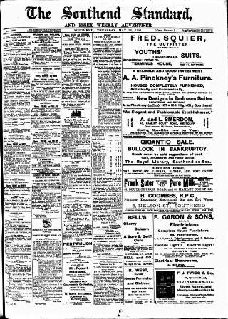 cover page of Southend Standard and Essex Weekly Advertiser published on May 22, 1902