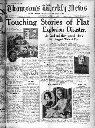 cover page of Thomson's Weekly News published on April 1, 1933