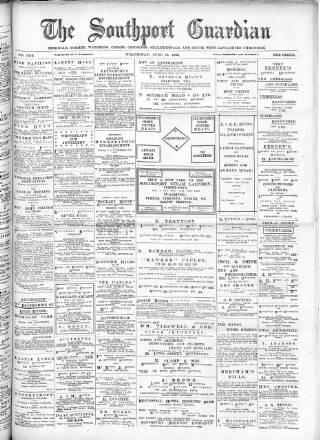 cover page of Southport Guardian published on June 13, 1906