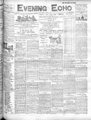 cover page of Evening Echo (Cork) published on April 1, 1904