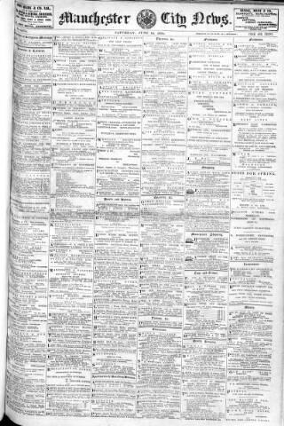 cover page of Manchester City News published on June 13, 1914