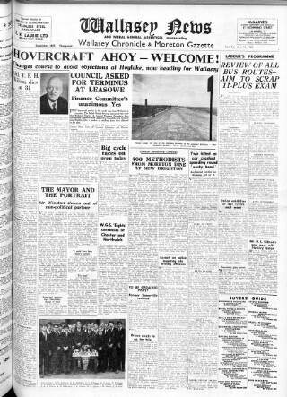 cover page of Wallasey News and Wirral General Advertiser published on June 16, 1962