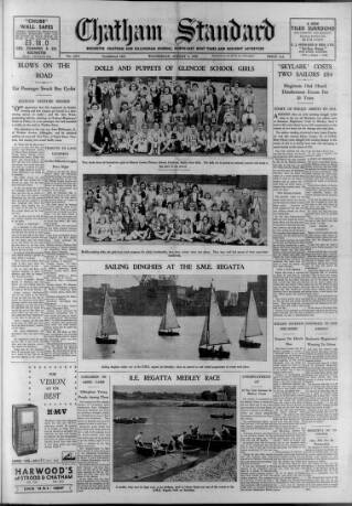 cover page of Chatham Standard published on August 2, 1950