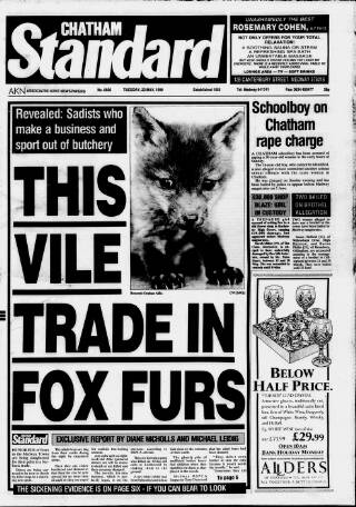 cover page of Chatham Standard published on May 22, 1990