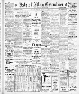cover page of Isle of Man Examiner published on June 1, 1918