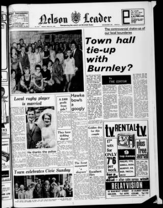 cover page of Nelson Leader published on June 13, 1969