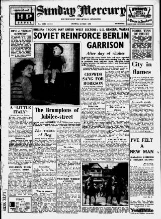 cover page of Birmingham Weekly Mercury published on May 22, 1949
