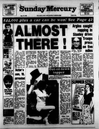 cover page of Birmingham Weekly Mercury published on June 13, 1982