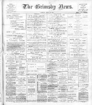 cover page of Grimsby News published on May 22, 1908