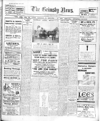 cover page of Grimsby News published on June 13, 1930