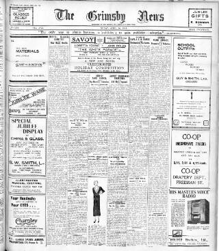 cover page of Grimsby News published on April 26, 1935