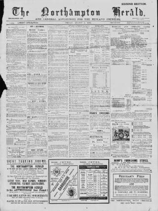cover page of Northampton Herald published on August 2, 1912