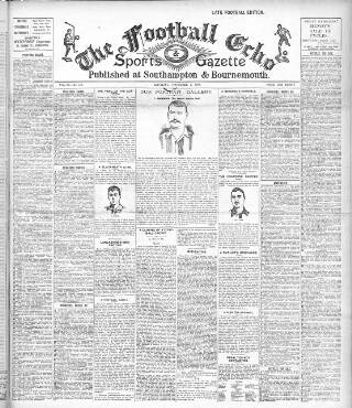 cover page of Southern Echo published on November 2, 1901