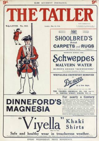 cover page of The Tatler published on May 22, 1918