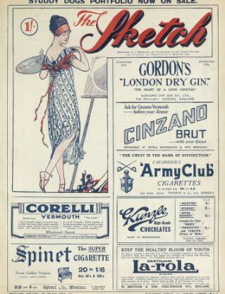 cover page of The Sketch published on August 2, 1922