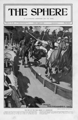 cover page of The Sphere published on August 2, 1902