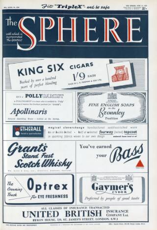 cover page of The Sphere published on June 13, 1953