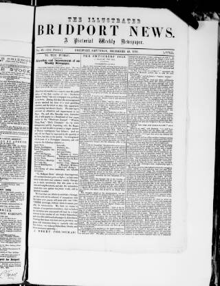 cover page of Illustrated Bridport News published on December 22, 1855