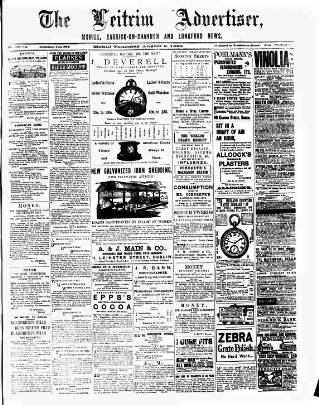 cover page of Leitrim Advertiser published on August 2, 1894