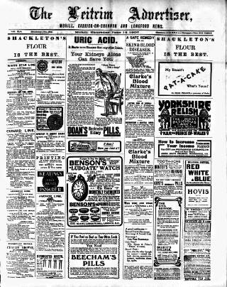 cover page of Leitrim Advertiser published on June 13, 1907