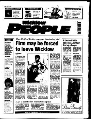 cover page of Wicklow People published on April 1, 1994