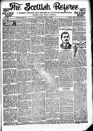 cover page of Scottish Referee published on April 1, 1889