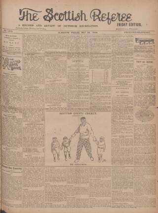 cover page of Scottish Referee published on May 22, 1908