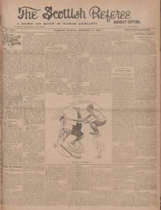 cover page of Scottish Referee published on November 2, 1908
