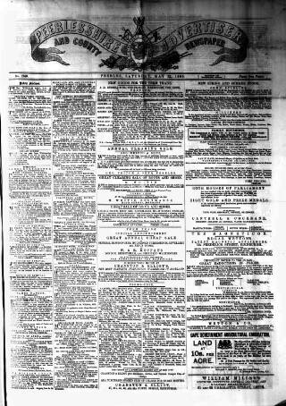 cover page of Peeblesshire Advertiser published on May 22, 1880