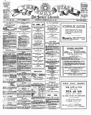 cover page of North Star and Farmers' Chronicle published on May 22, 1913