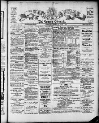 cover page of North Star and Farmers' Chronicle published on April 1, 1915