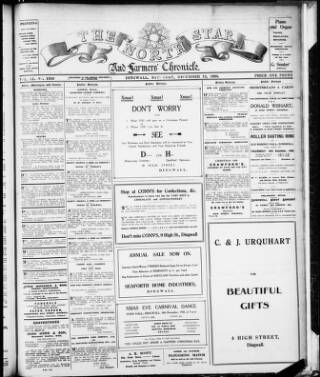 cover page of North Star and Farmers' Chronicle published on December 13, 1930