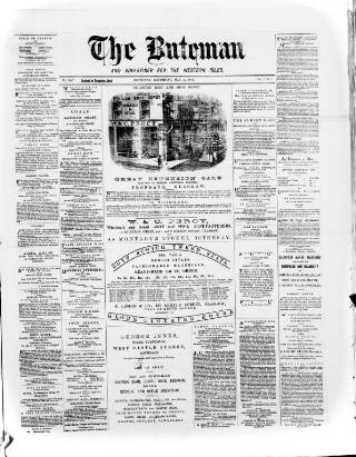 cover page of Buteman published on May 22, 1875