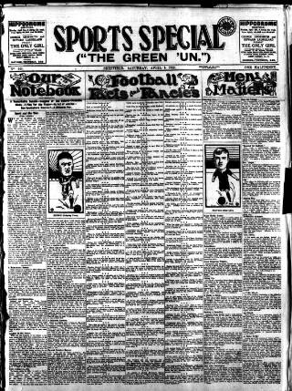 cover page of Star Green 'un published on April 1, 1916