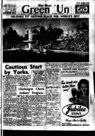 cover page of Star Green 'un published on August 2, 1952