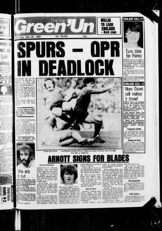 cover page of Star Green 'un published on May 22, 1982
