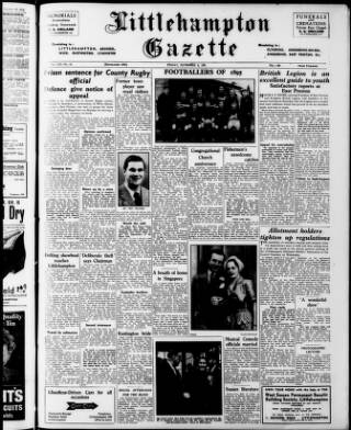 cover page of Littlehampton Gazette published on November 2, 1951