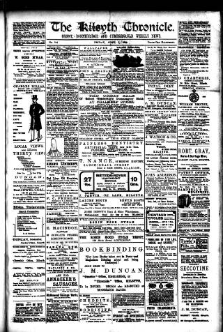cover page of Kilsyth Chronicle published on April 1, 1904