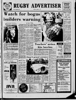 cover page of Rugby Advertiser published on April 1, 1977